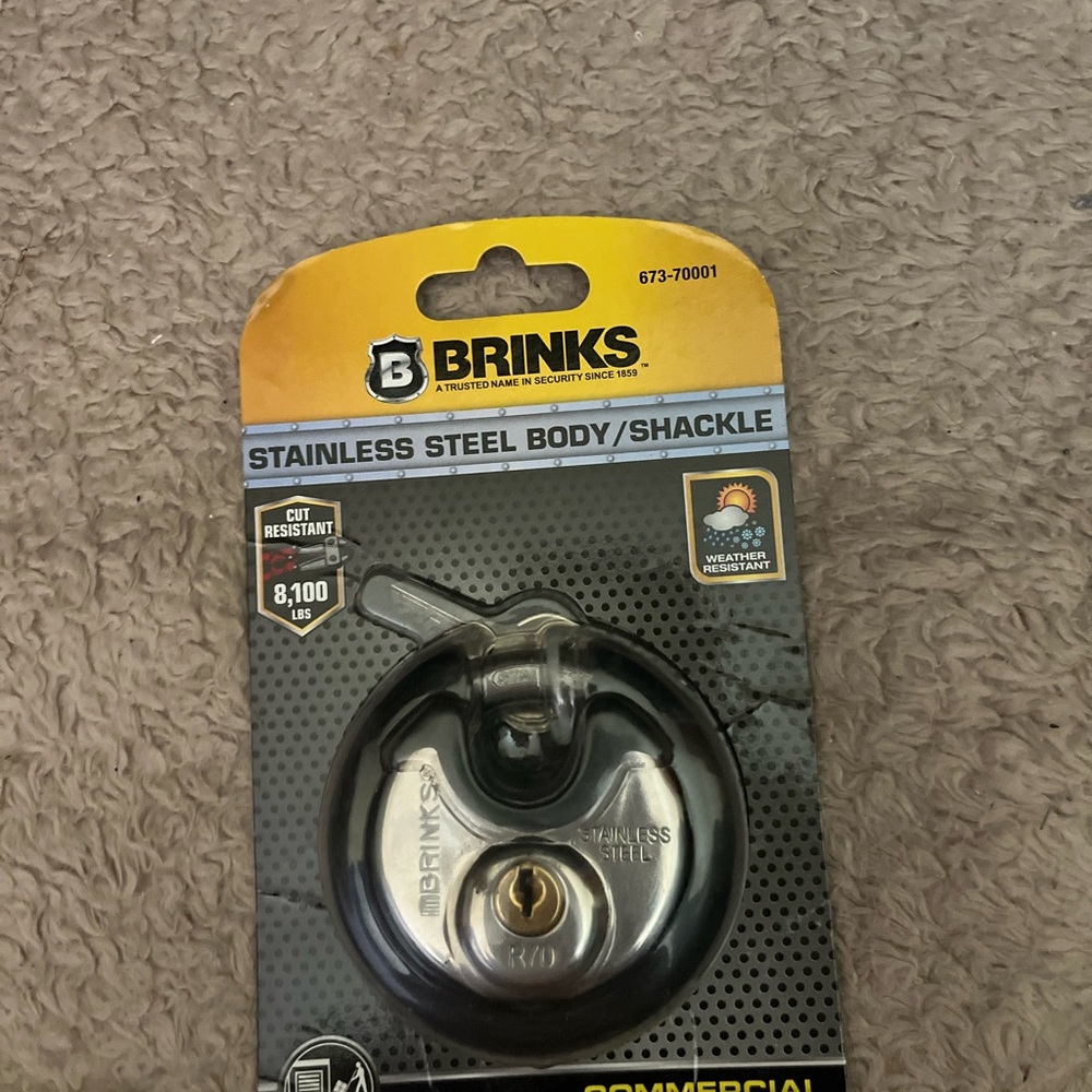 Brinks Silver Security Padlock